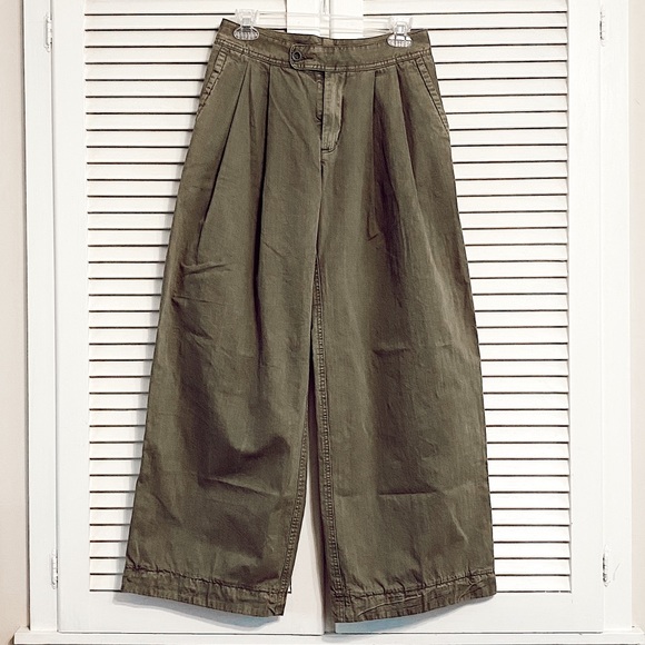 Free People - Wide Leg Cargo Pants - Picture 1 of 5